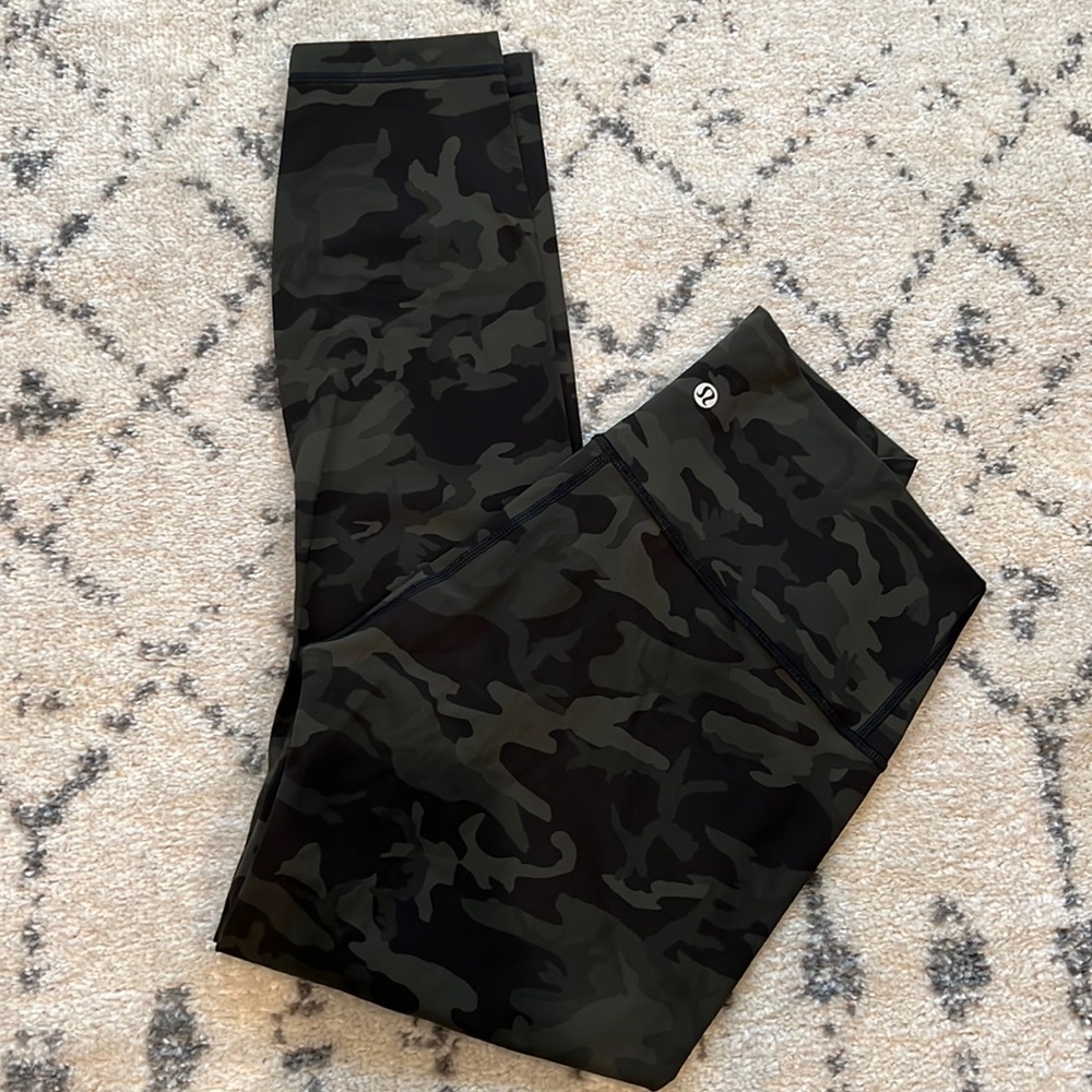 Lululemon Wunder Under, Green Camo